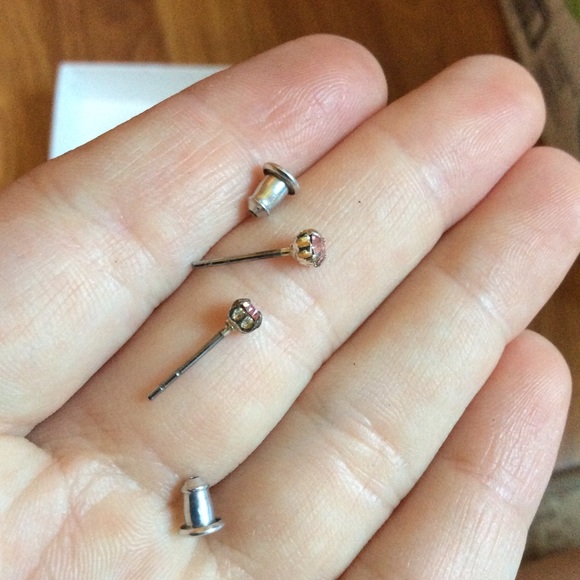 Pink Dangle and Stud Earring Set - Picture 6 of 7